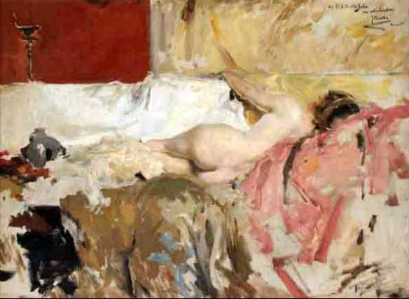 Joaquin Sorolla Female Nude